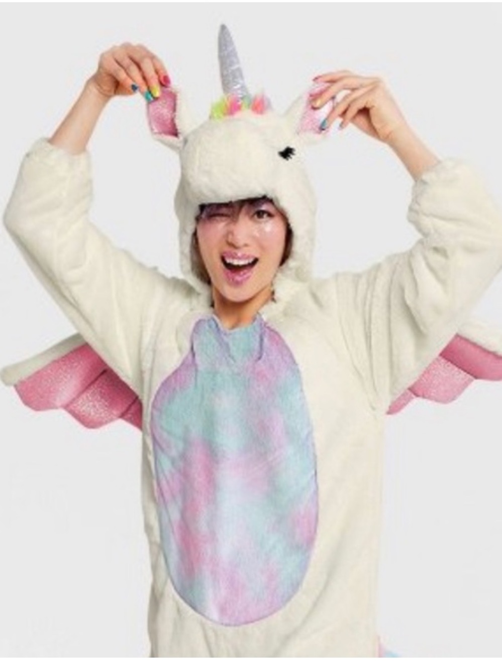 Adult Unicorn Onesie Halloween Costume size L